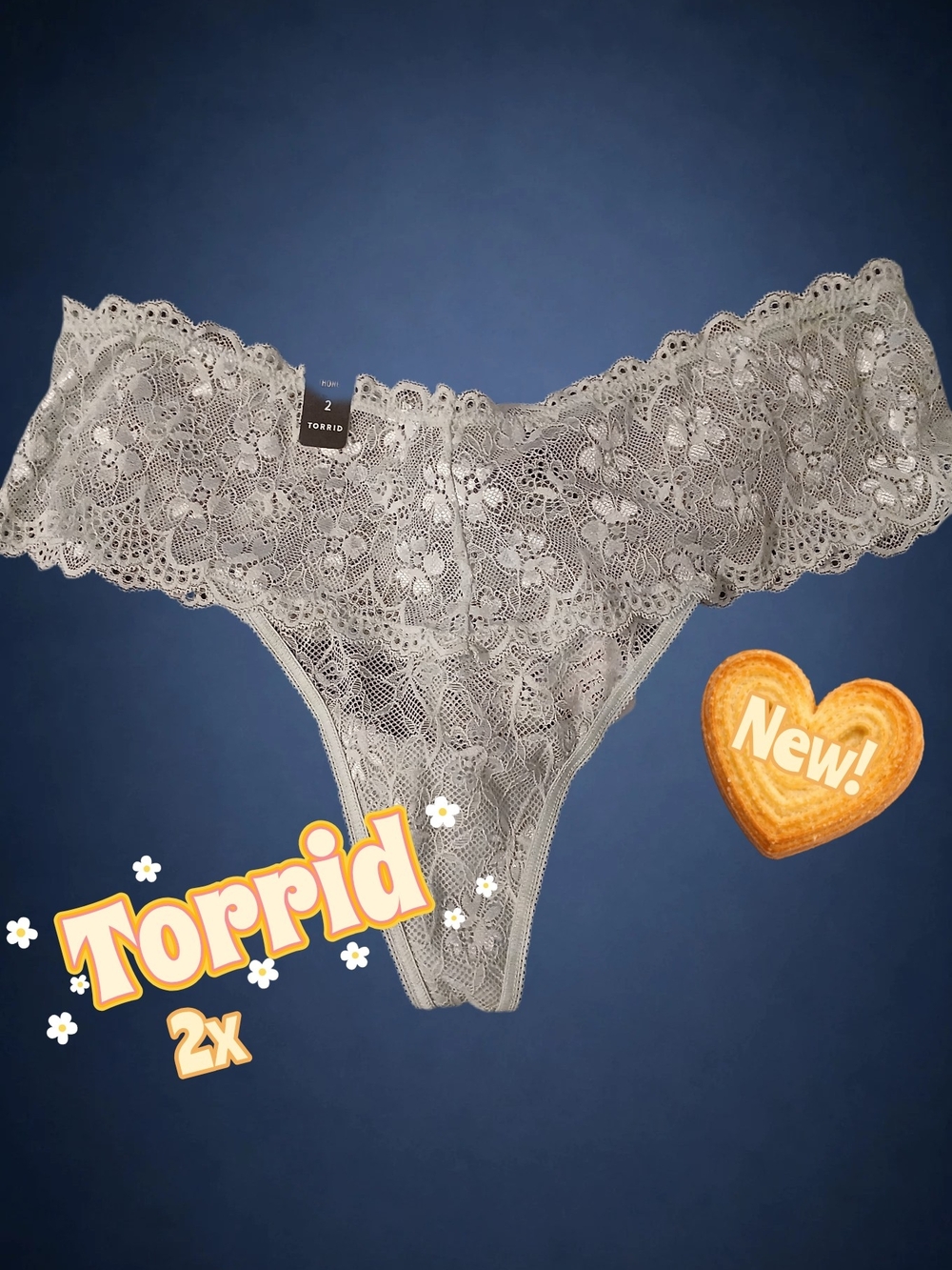 Torrid Lace Thong Panty in Light Green